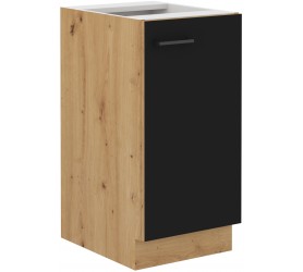 Szafka dolna uchylna 1D 40 cm MONTE 10 dąb artisan + czarny...