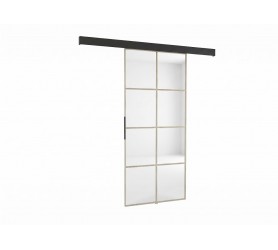 Drzwi Przesuwne Skandi Dąb Sonoma Z Lustrami loki 66 76 86 96 106 cm