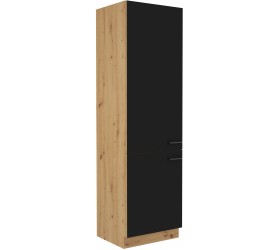 Słupek kuchenny 60 cm MONTE 26 dąb artisan+czarny mat| szafka...