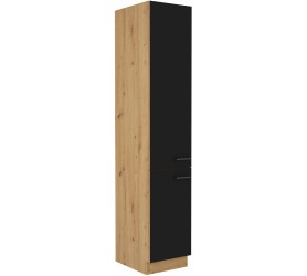 Słupek kuchenny 40 cm MONTE 30 dąb artisan+czarny mat| szafka...