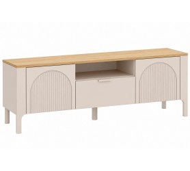 Komoda RTV kaszmirowa z szufladą 160cm Mirabell MA5 kaszmir +...
