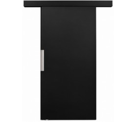 Czarne drzwi przesuwne Meli 60-70-80-90-100 cm system...