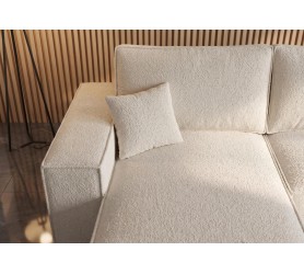 Narożnik Z Funkcją Spania Viggo 377x189 cm boucle sofa kamameble