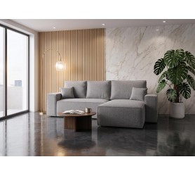 Narożnik Z Funkcją Spania Viggo 277x189 cm sofa boucle od kamameble