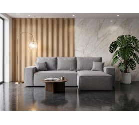 Narożnik Z Funkcją Spania Viggo 277x189 cm sofa boucle od kamameble