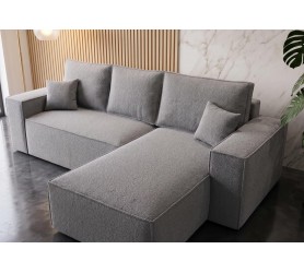 Narożnik Z Funkcją Spania Viggo 277x189 cm sofa boucle od kamameble