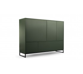 Komoda Loft 160 cm Candelo Styl Industrialny - Butelkowa Zieleń