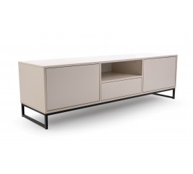 Komoda RTV 160 cm Candelo Z Szufladą - Szafka Loft - Piaskowy Beż