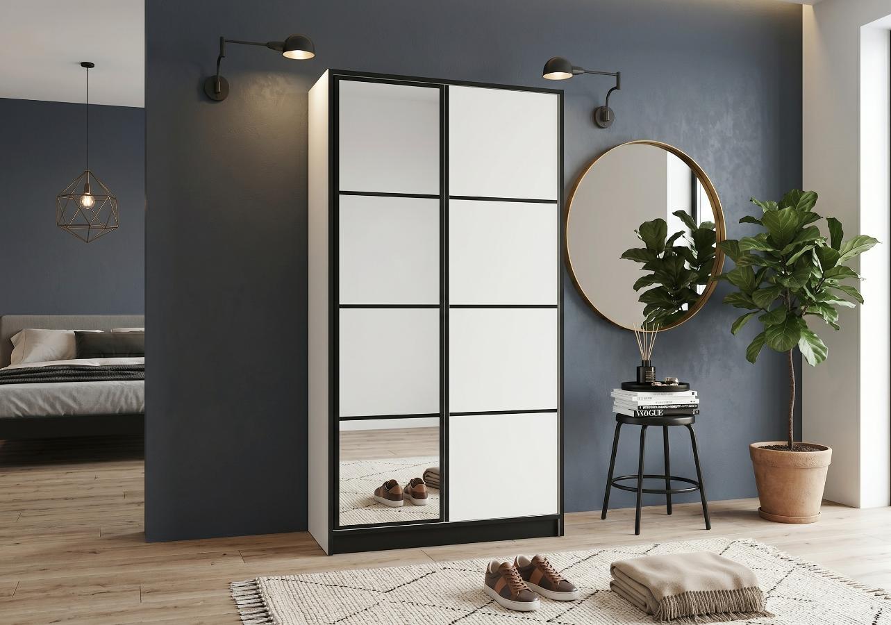 Szafa 2-Drzwiowa Edan 105 cm Biała Eden temu kamameble.pl