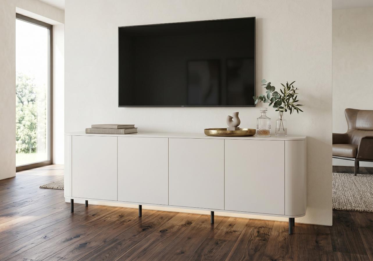 Komoda RTV Azilia Biała 215 cm Azelio
