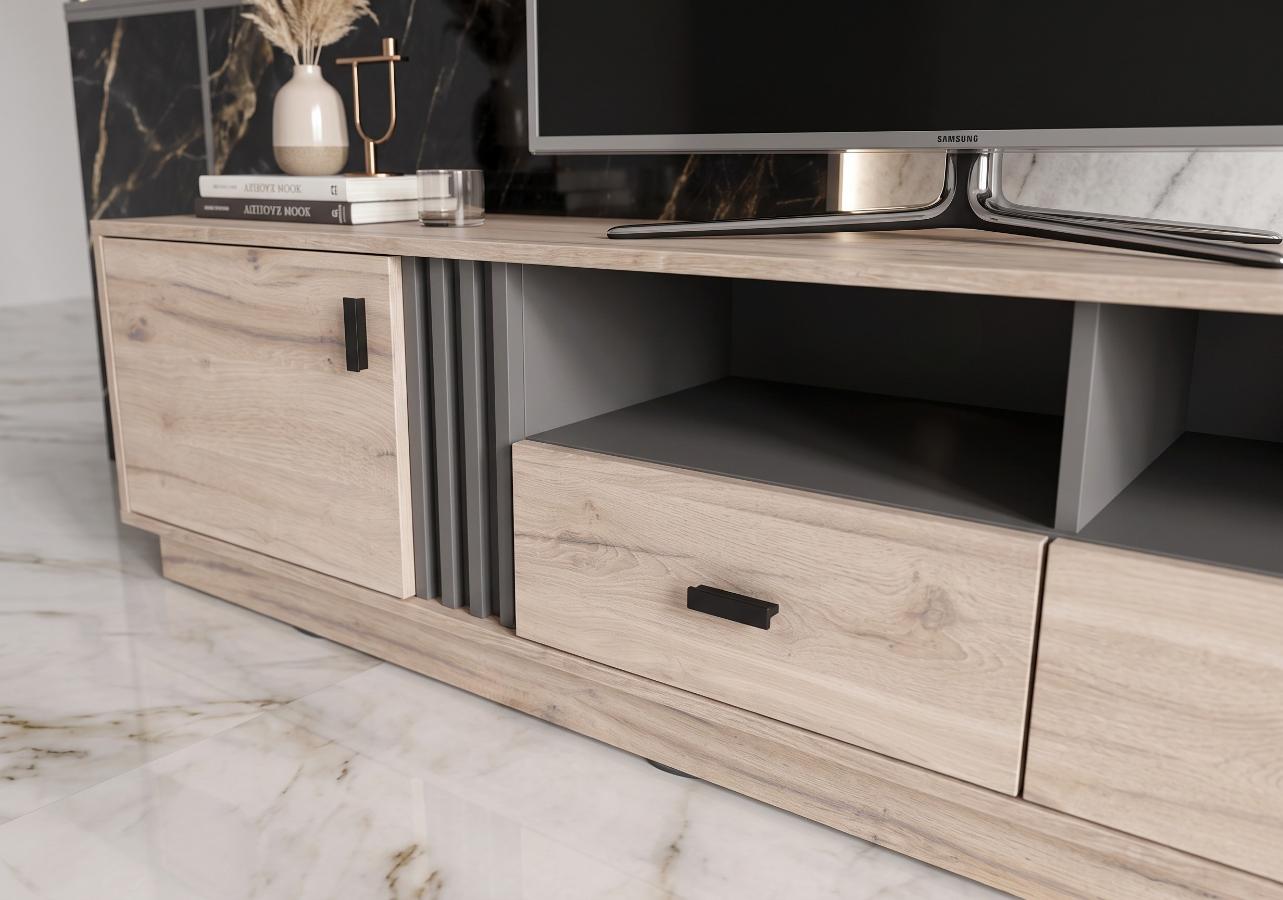 Komoda RTV Oliver 06 155x45x40 cm estana Allmo