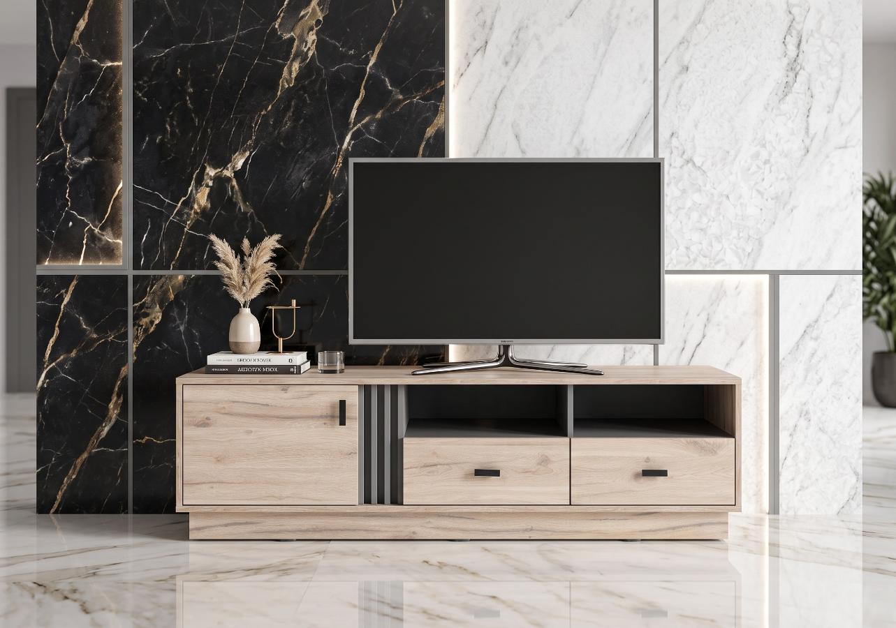 Komoda RTV Oliver 06 155x45x40 cm estana Allmo
