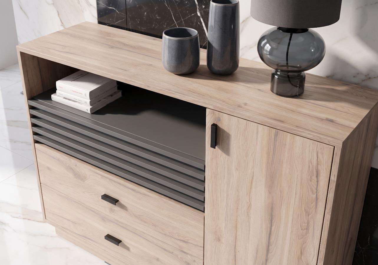 Komoda Z Szufladami Oliver 07 120x85x40 cm Allmo Estana