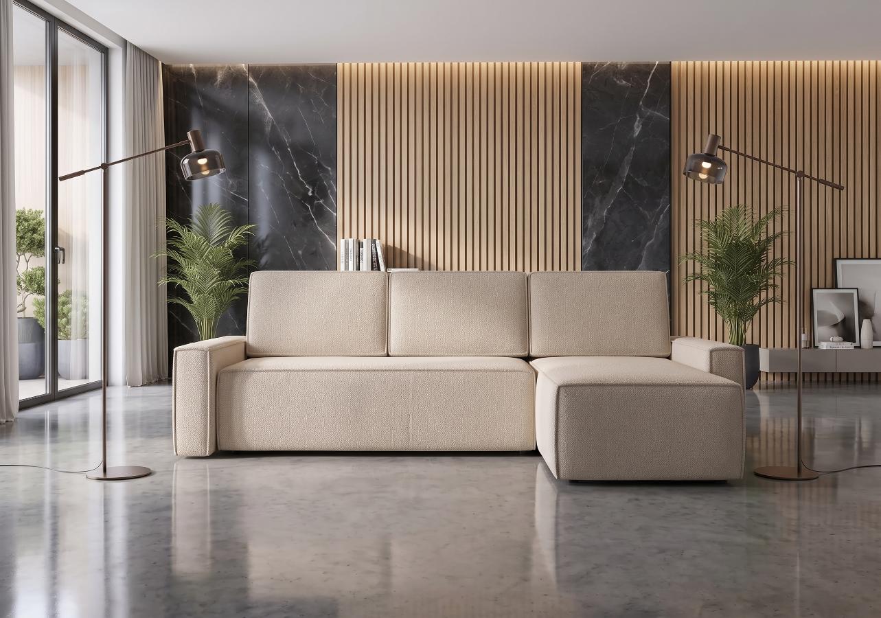 Narożnik Z Funkcją Spania Olaf 250x175 cm tania sofa do salonu od kamameble