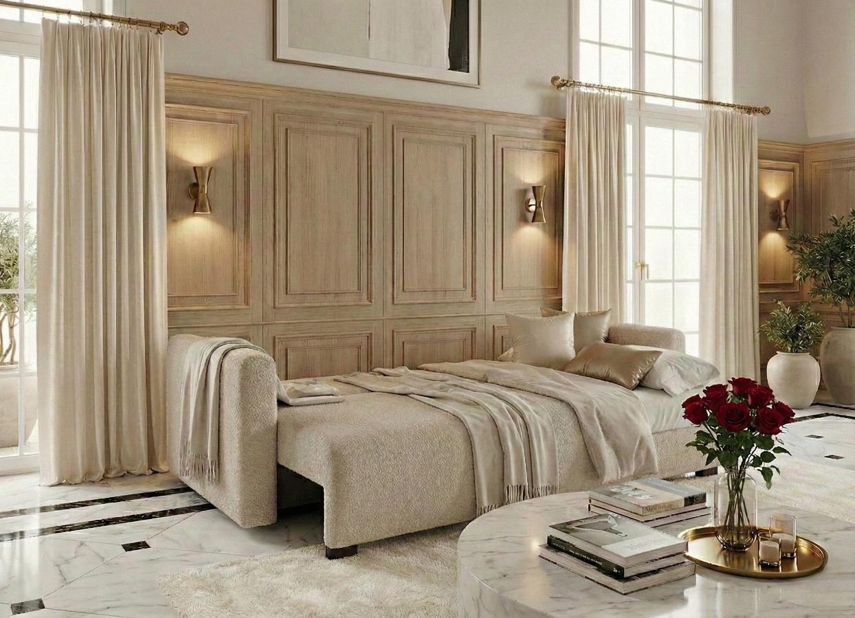 Funkcja spania sofa Lusso